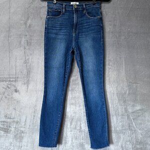 FRAME Ali High Rise Cigarette Jeans Size 26 Raw Hem Prescott